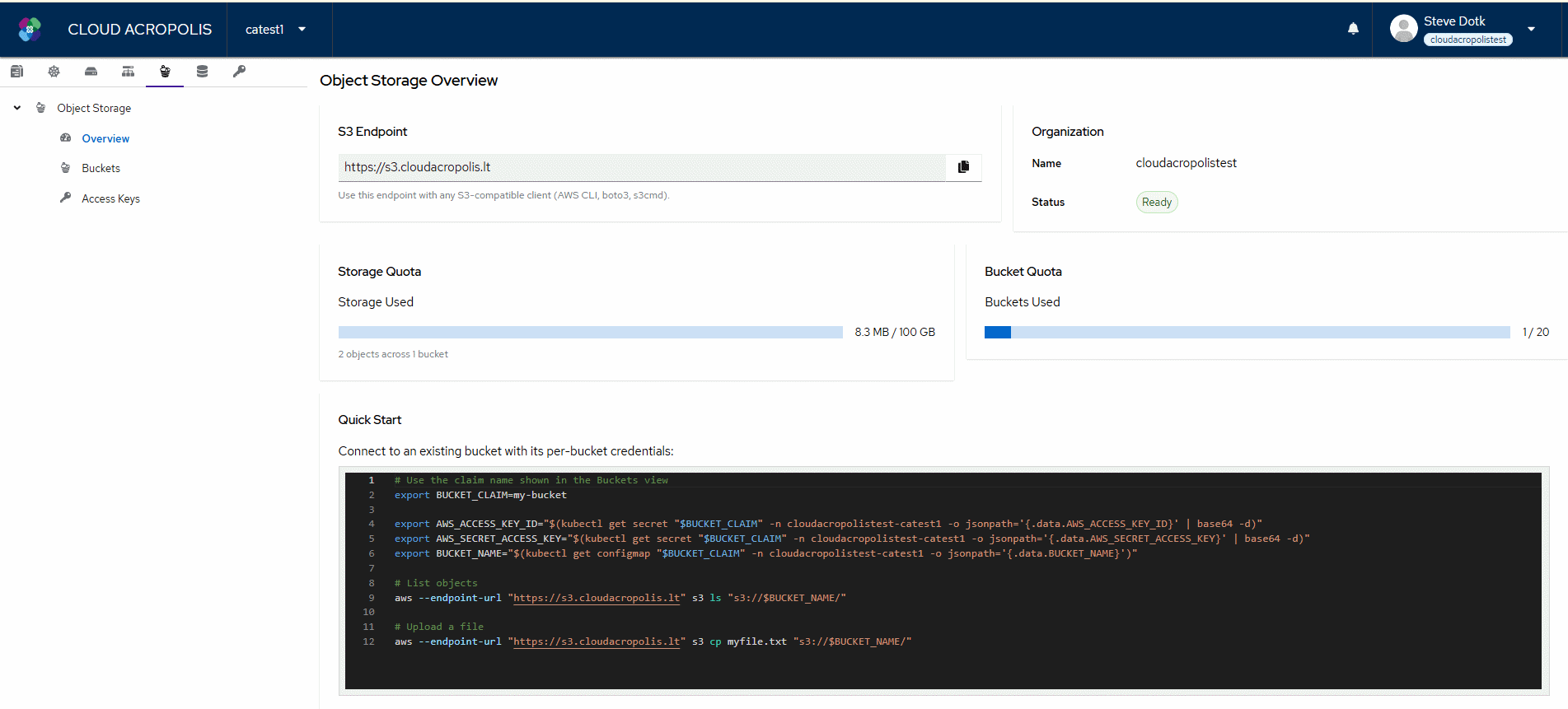 Kube-DC platform screenshot 5
